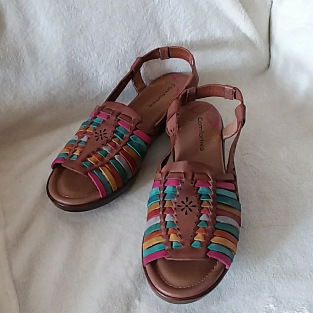 Comfortiva Boho Leather Sandals